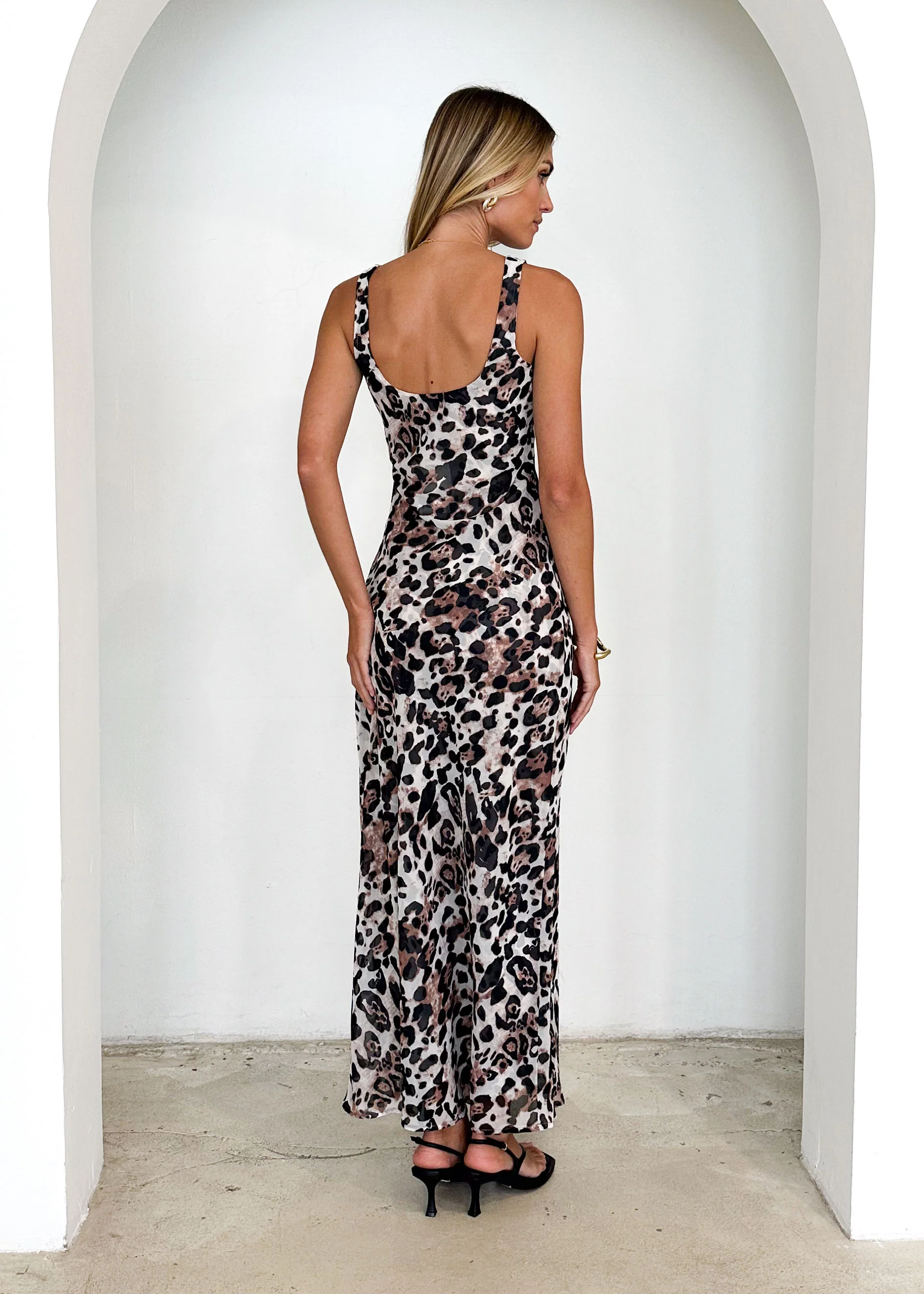 Abio Midi Dress - Leopard - Image 15