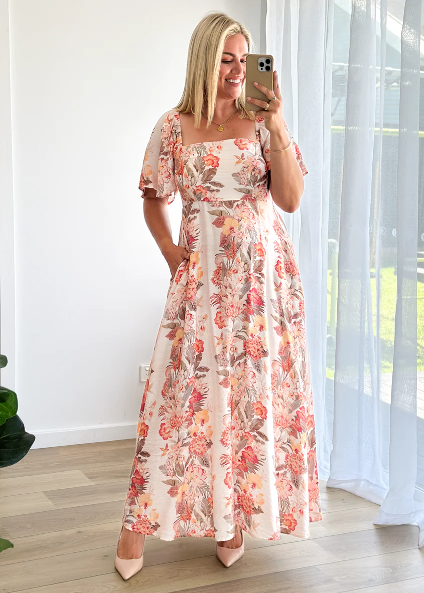 Ailea Maxi Dress - Blush Bloom - Image 4