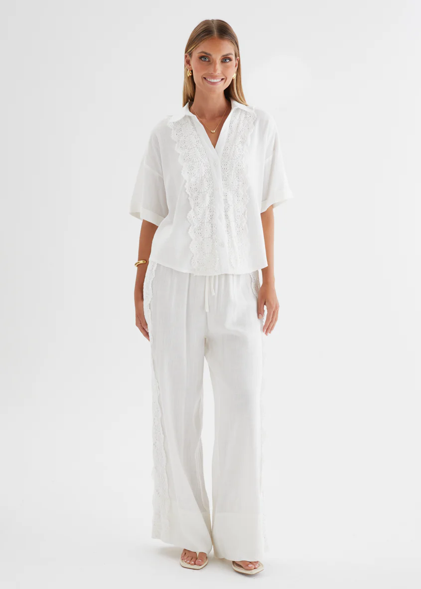 Airlie Shirt - White Lace - Image 2