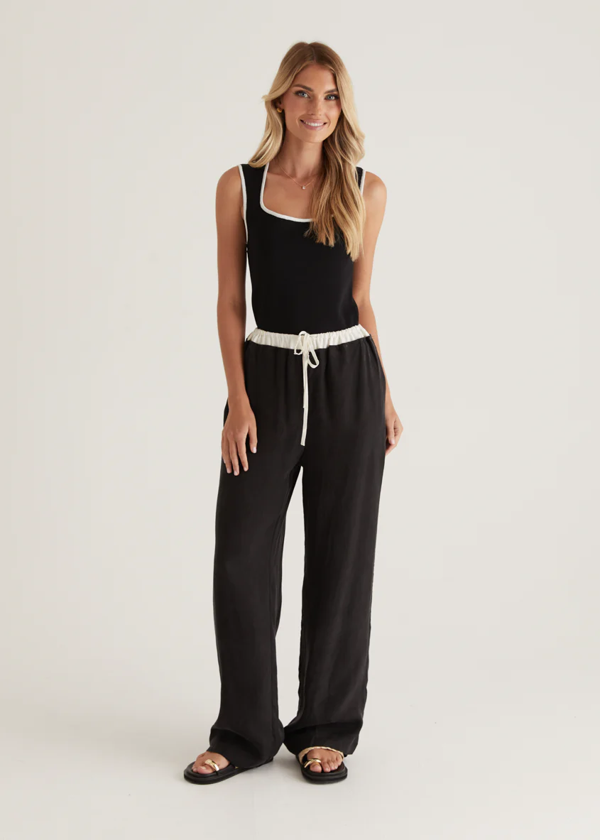 Alexis Cupro Pants - Black - Image 3