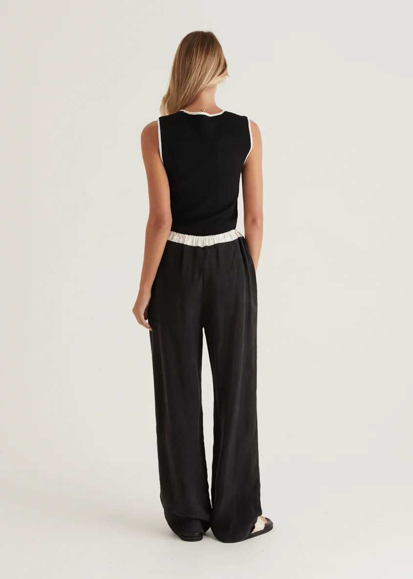 Alexis Cupro Pants - Black - Image 8