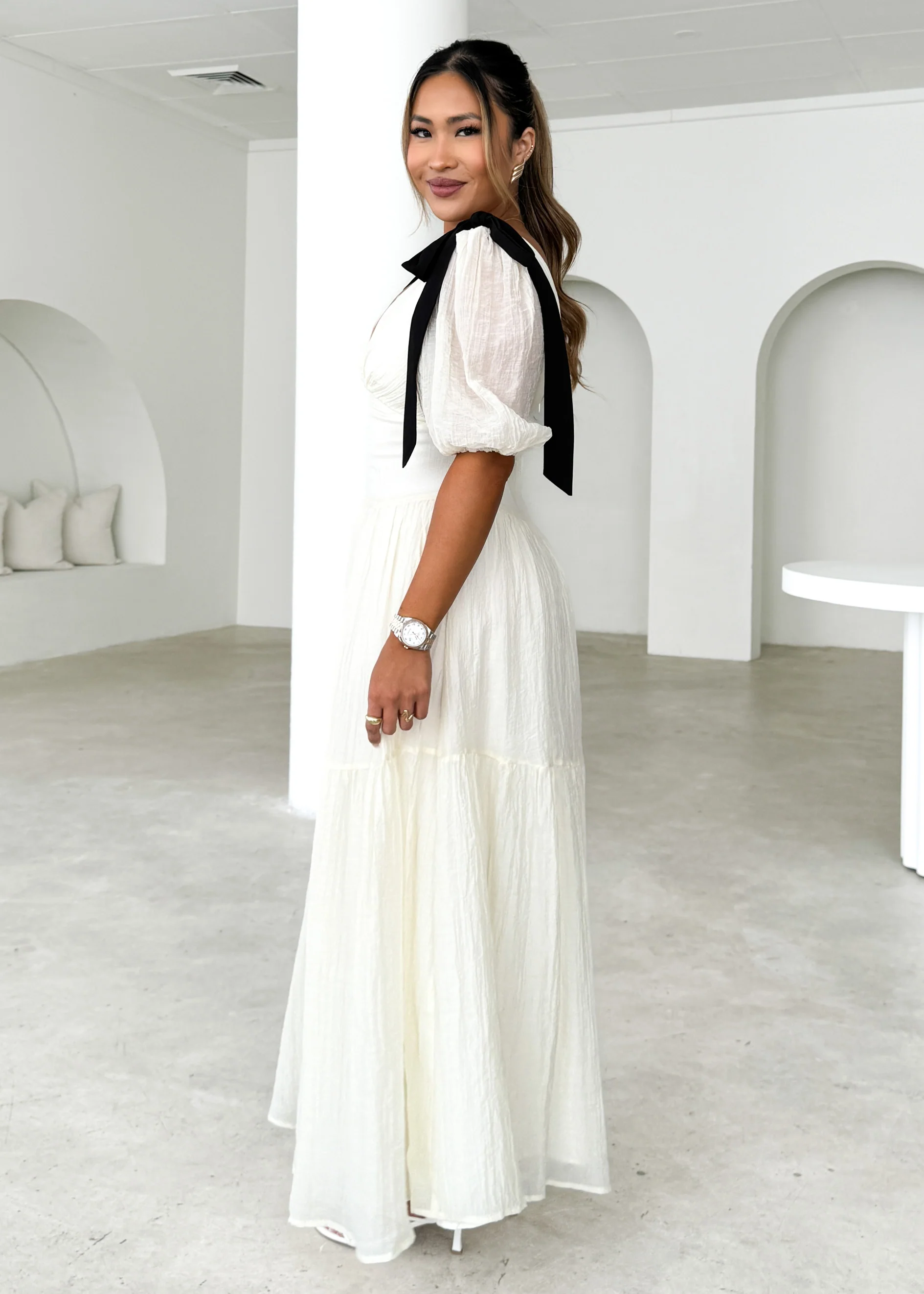 Alias Maxi Dress - Cream - Image 4
