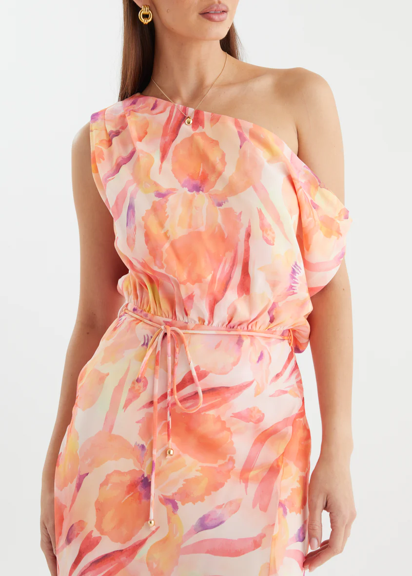 Alisa Drop Shoulder Maxi Dress - Tangerine Dream - Image 10
