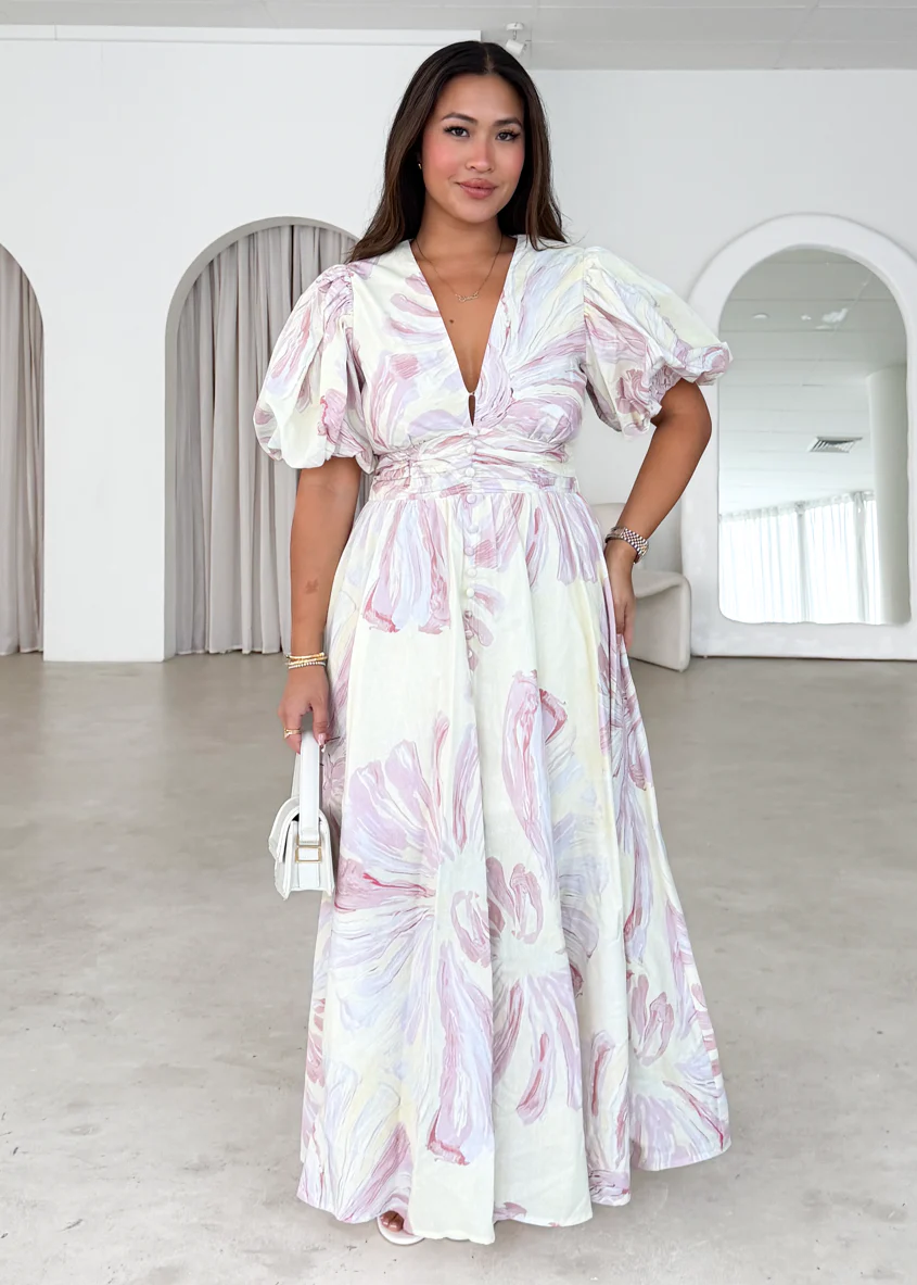 Alora Maxi Dress - Seashell - Image 5