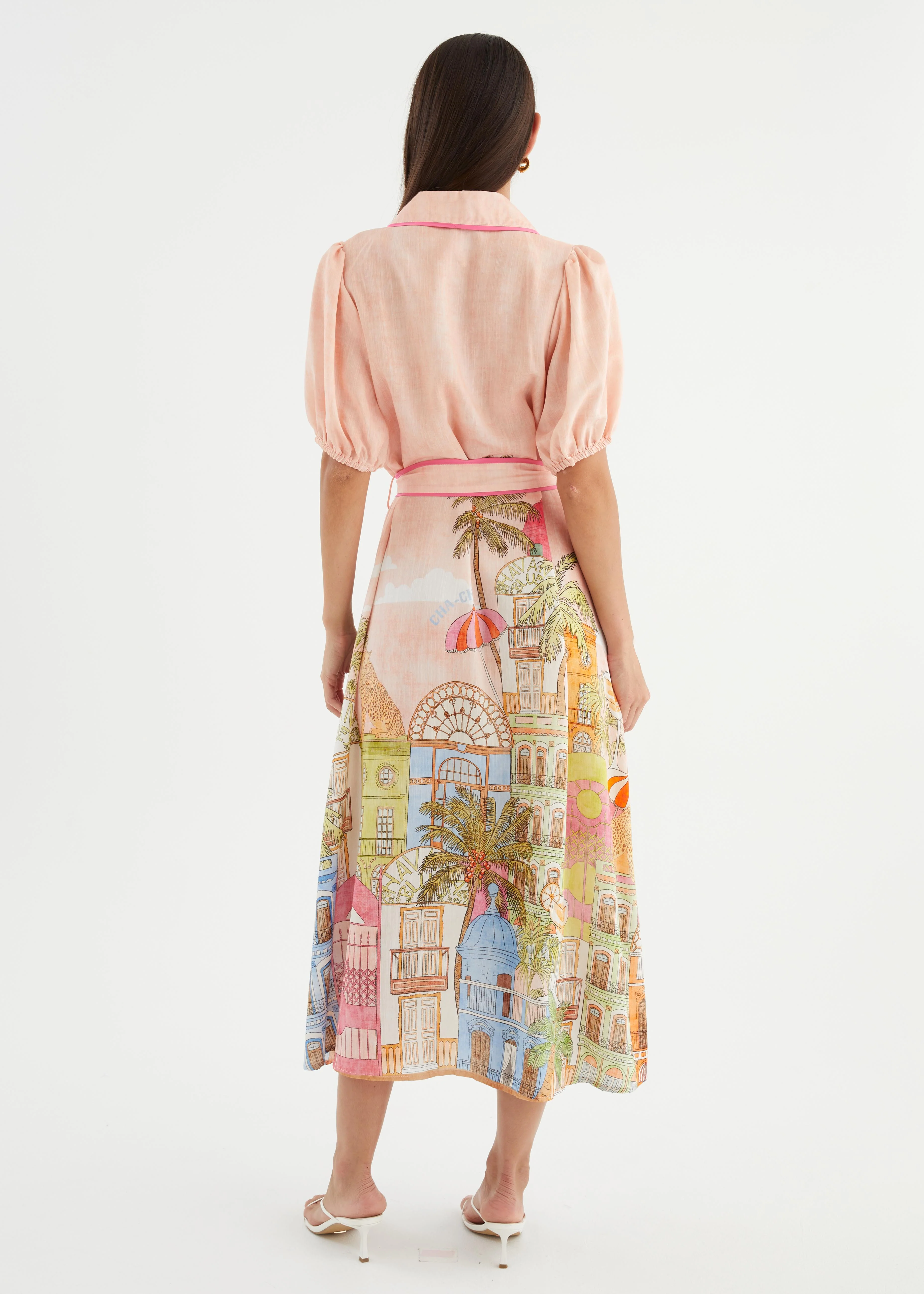 Alysa Midi Dress - Havana Pink - Image 7