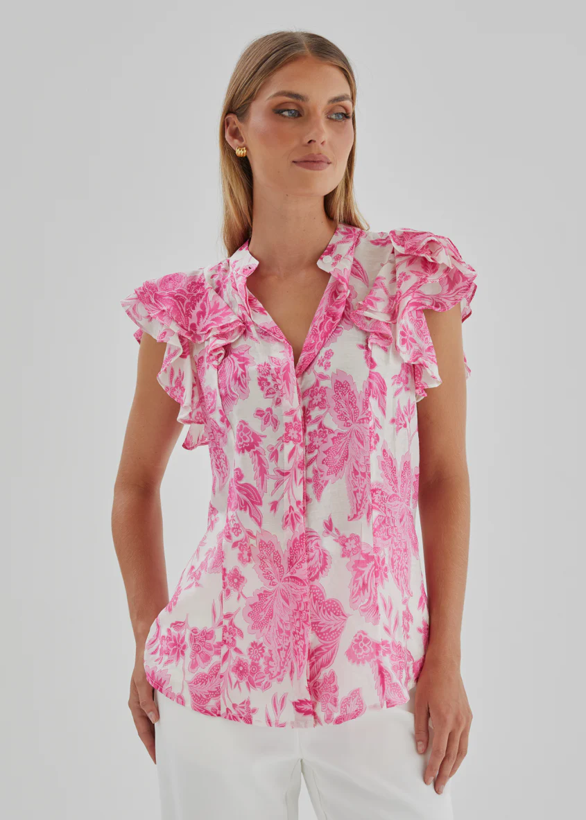 Alyssia Blouse - Pink Bloom - Image 2