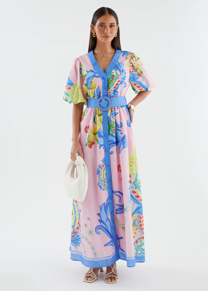Ambre Maxi Dress - Sicily Print - Image 7