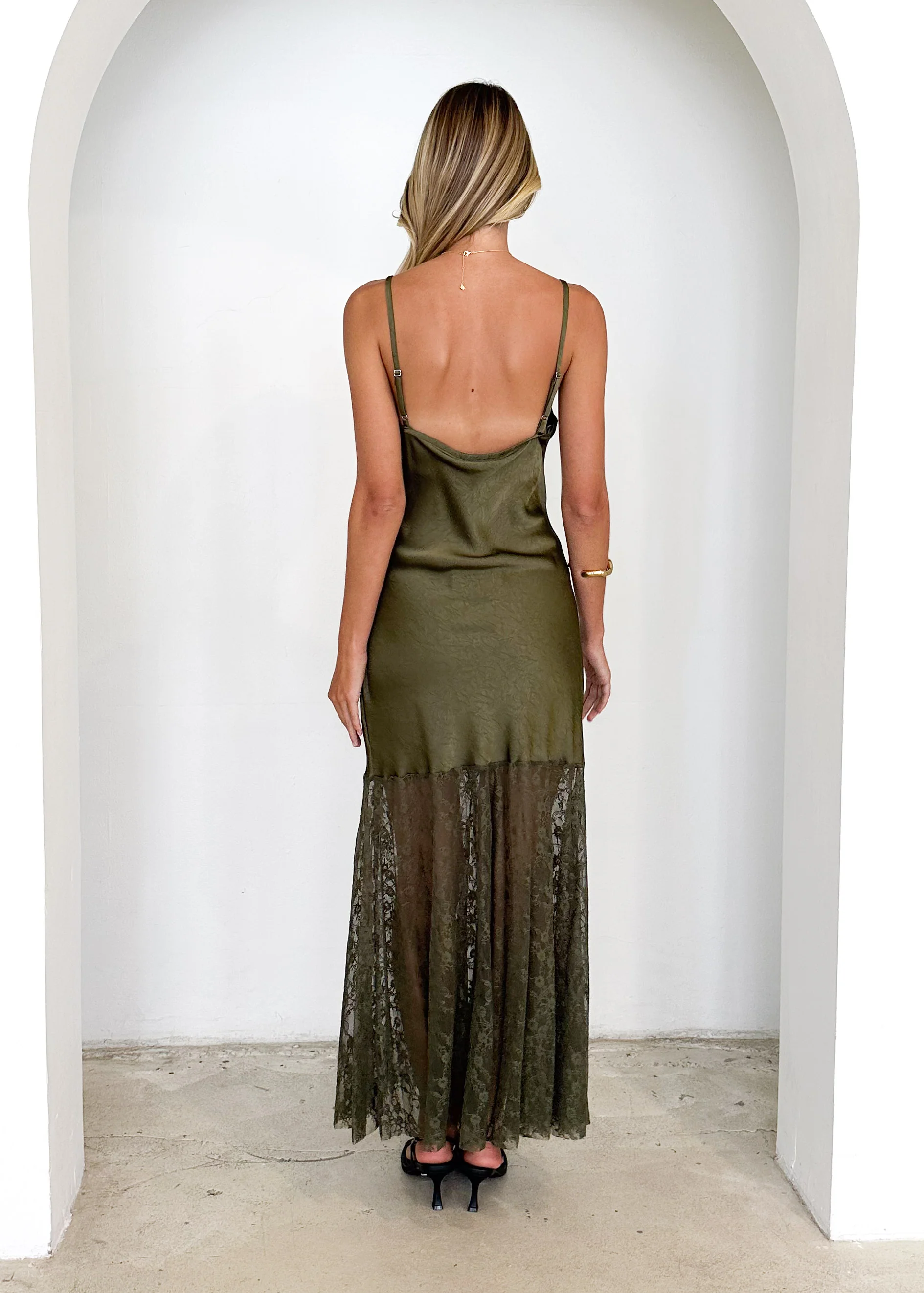 Anika Maxi Dress - Khaki - Image 10