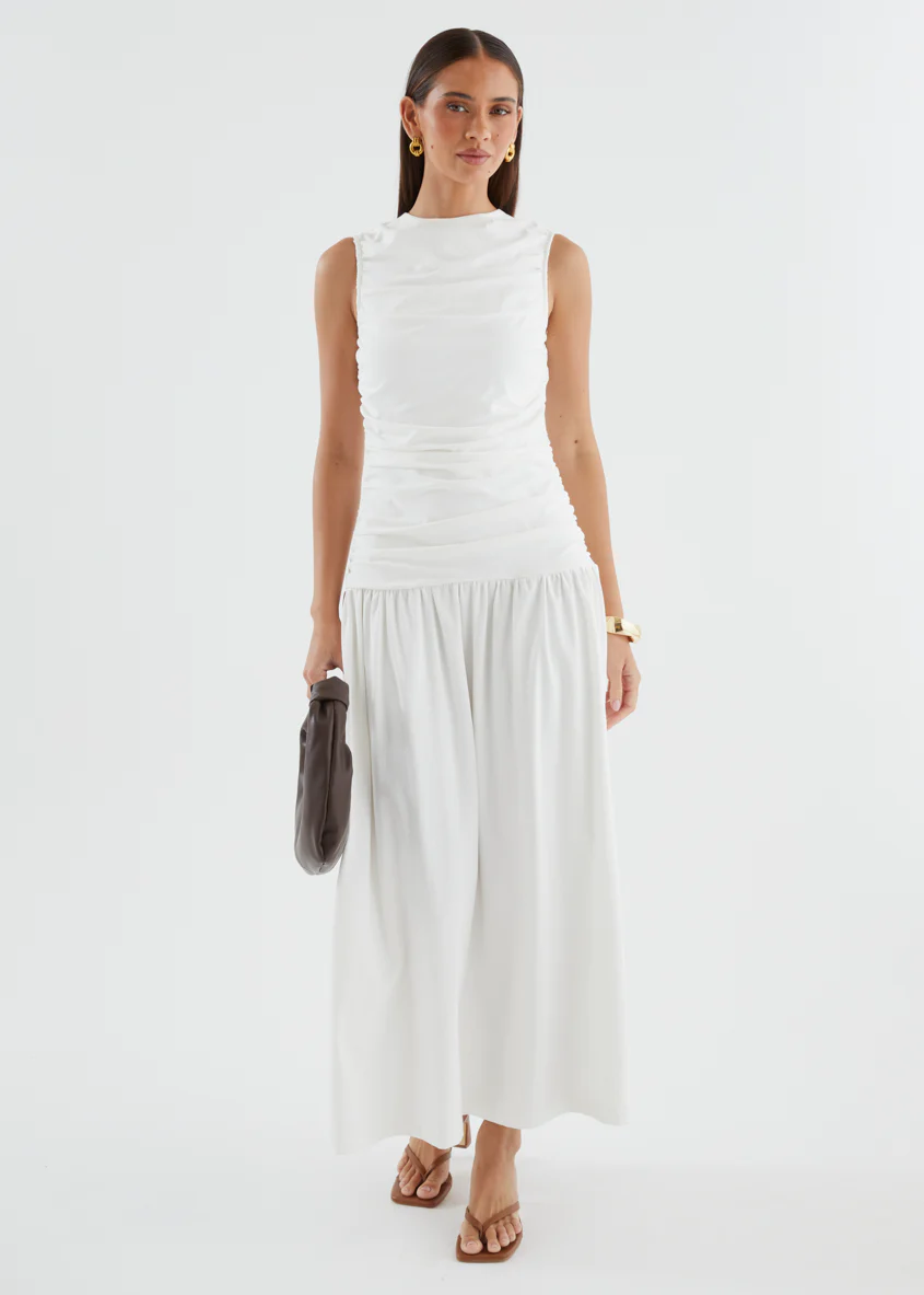 Annabella Maxi Dress - Off White - Image 5