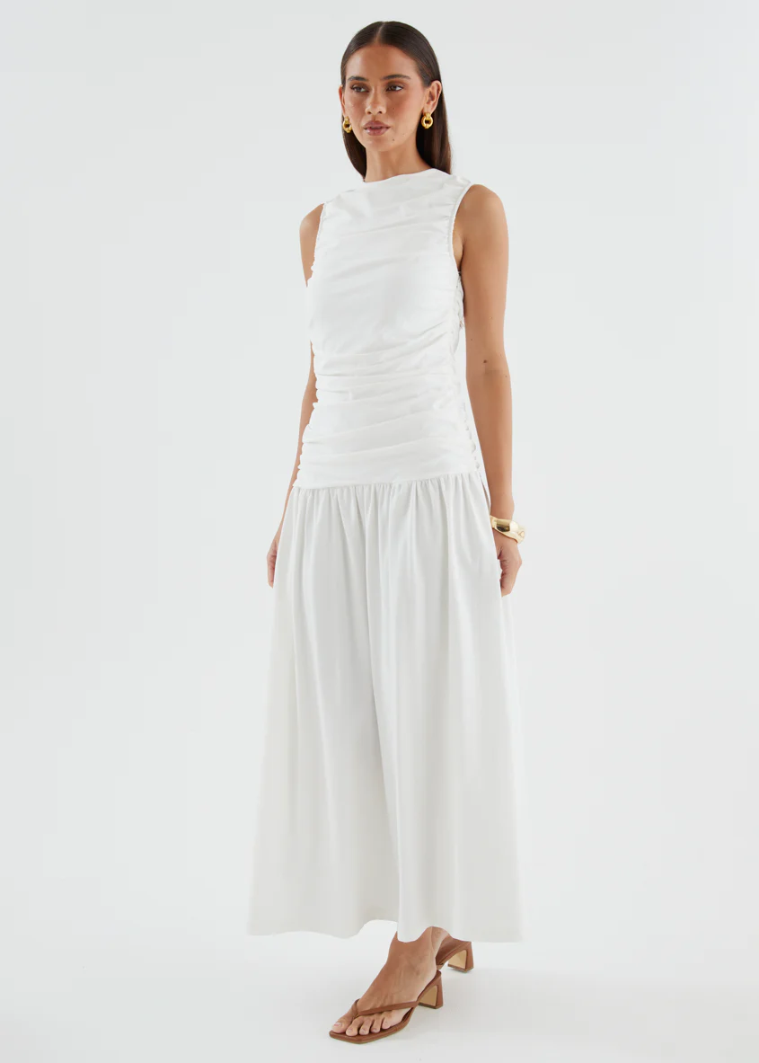 Annabella Maxi Dress - Off White - Image 6