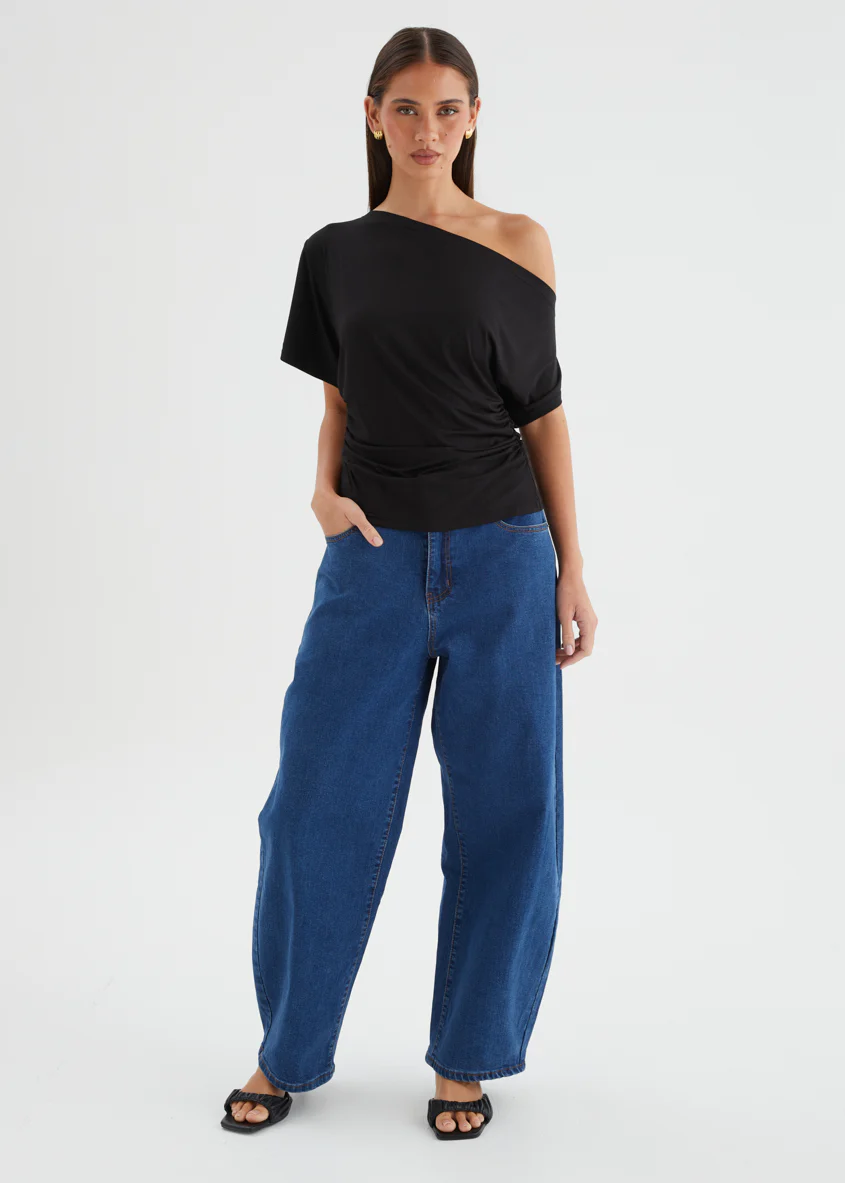 Anwar Barrel Jeans - Indigo - Image 2