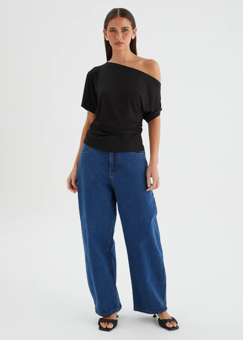 Anwar Barrel Jeans - Indigo - Image 5