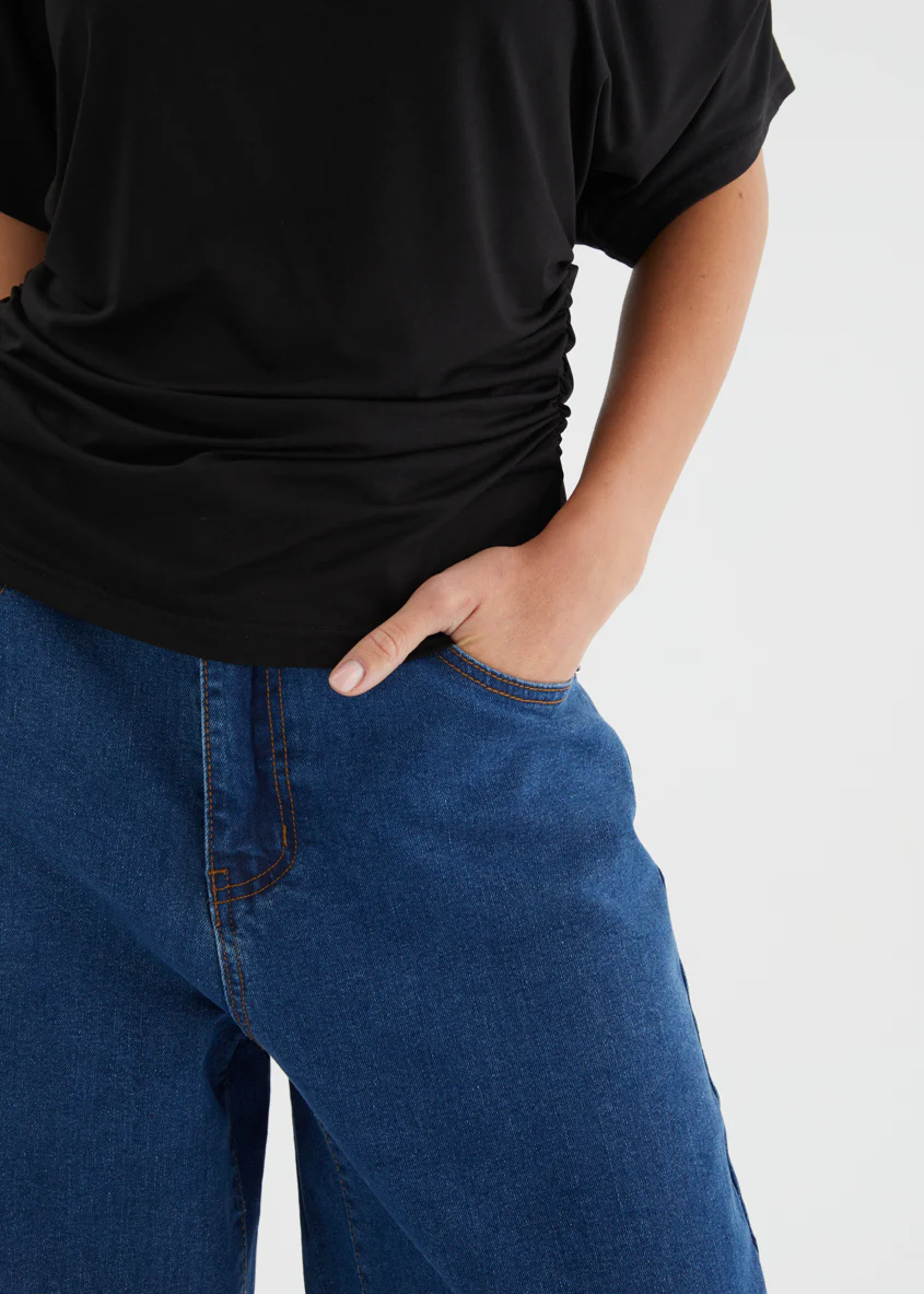 Anwar Barrel Jeans - Indigo - Image 8