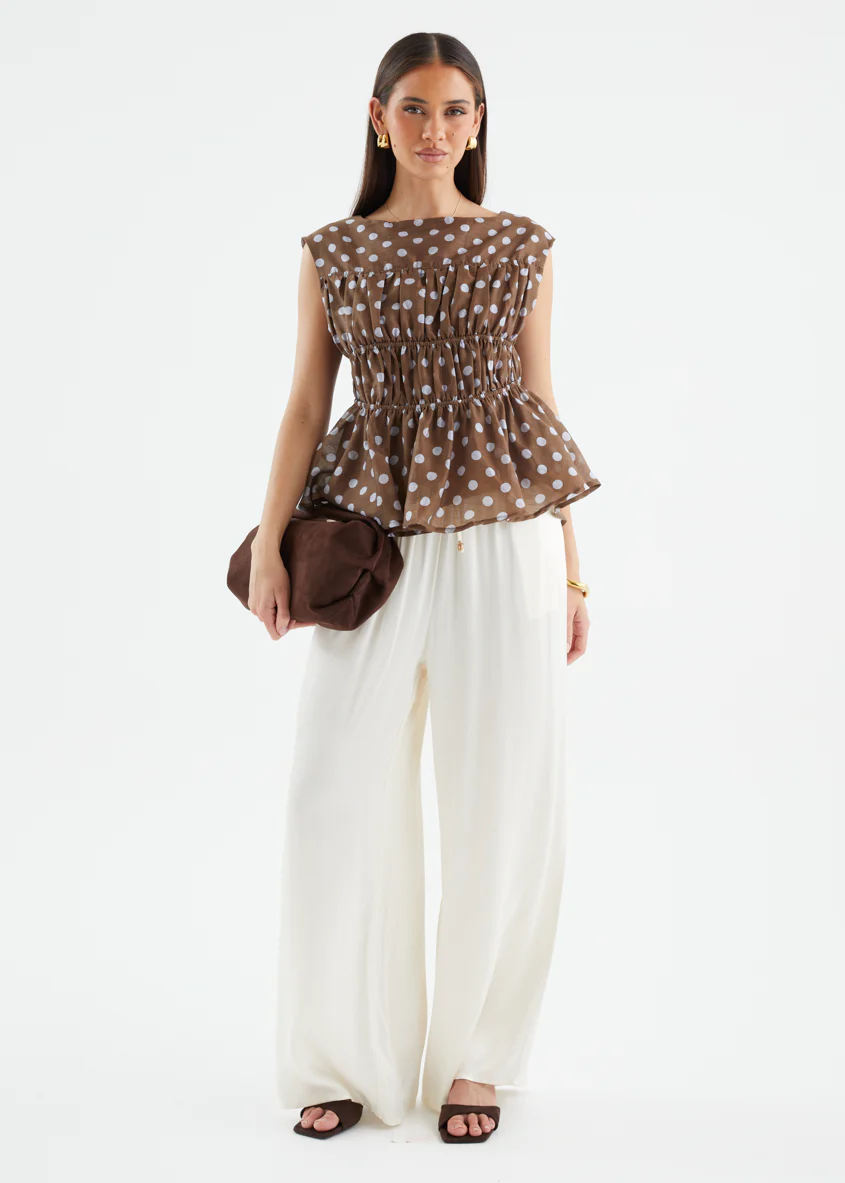 Apollo Top - Chocolate Polka - Image 10