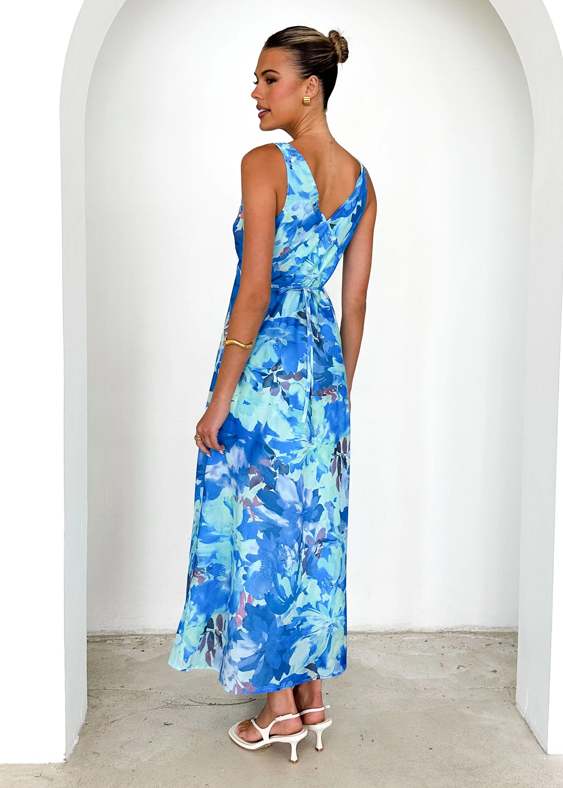 Arlow Maxi Dress - Blue Splash - Image 5