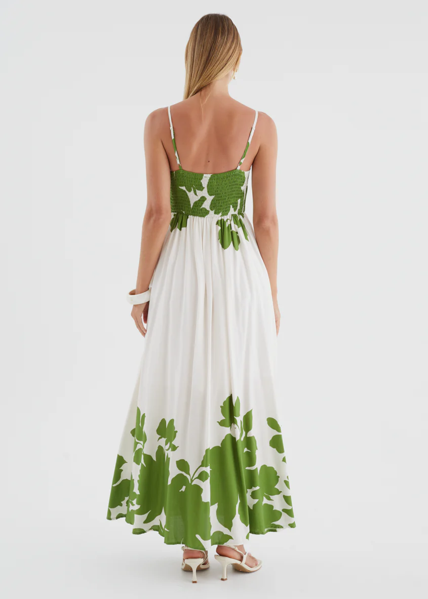 Artemis Maxi Dress - Matcha Leaf - Image 7