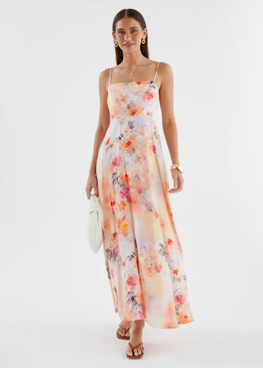 Artemis Maxi Dress - Peach Blossom - Image 5