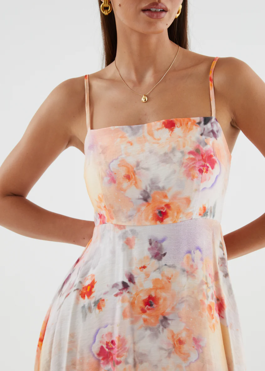 Artemis Maxi Dress - Peach Blossom - Image 8