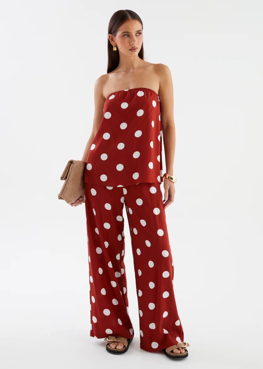 Artie Pants - Rust Polka Dot - Image 2