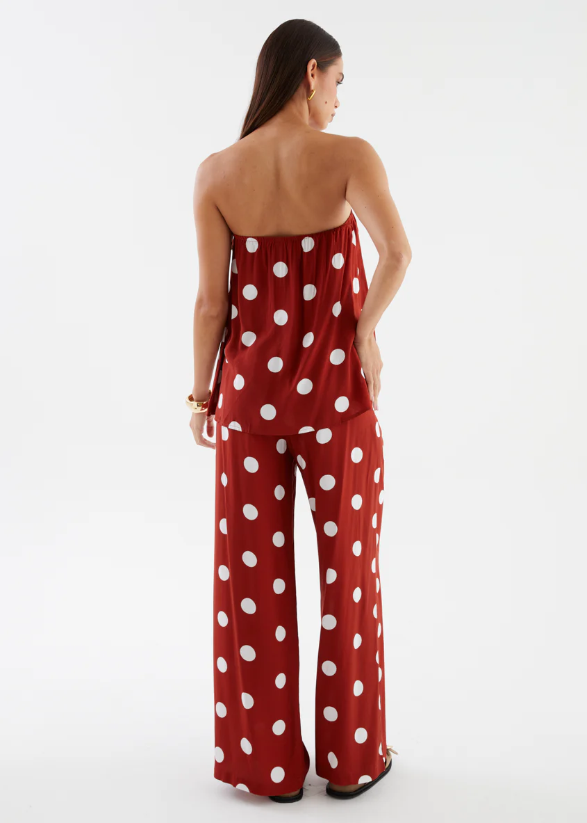 Artie Pants - Rust Polka Dot - Image 6