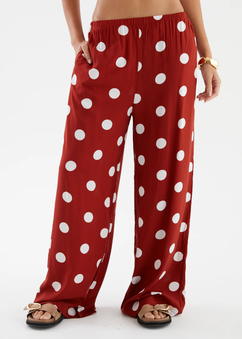 Artie Pants - Rust Polka Dot - Image 7