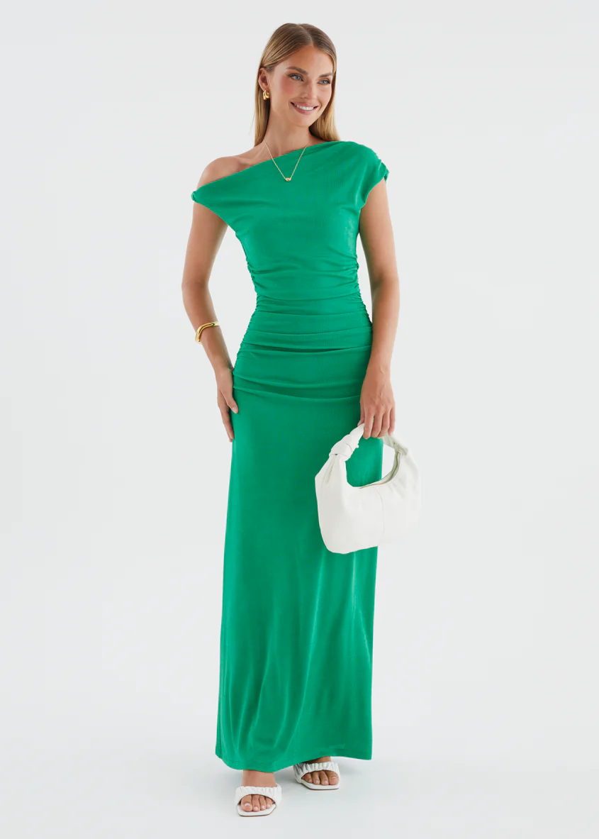 Atlantis Midi Dress - Green - Image 3