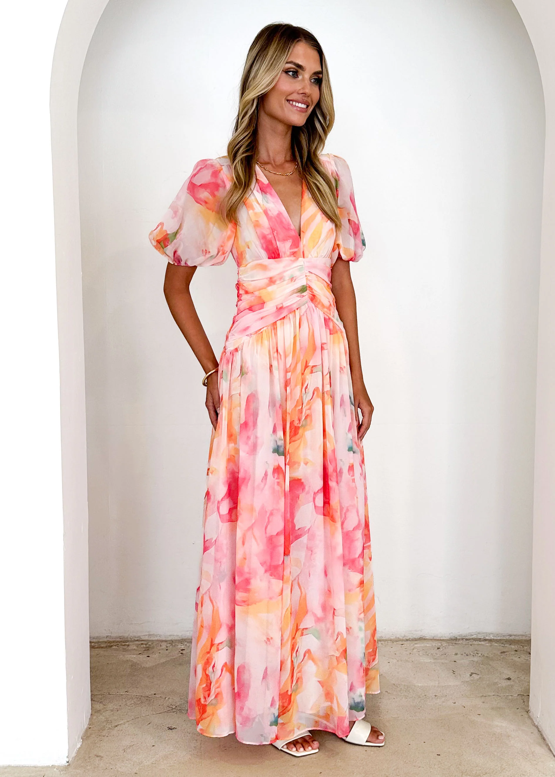 Aubree Maxi Dress - Ruby Splash - Image 10