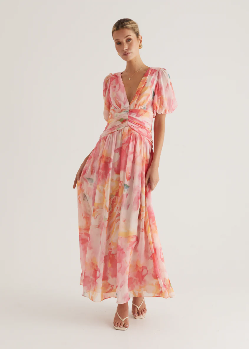 Aubree Maxi Dress - Ruby Splash - Image 13