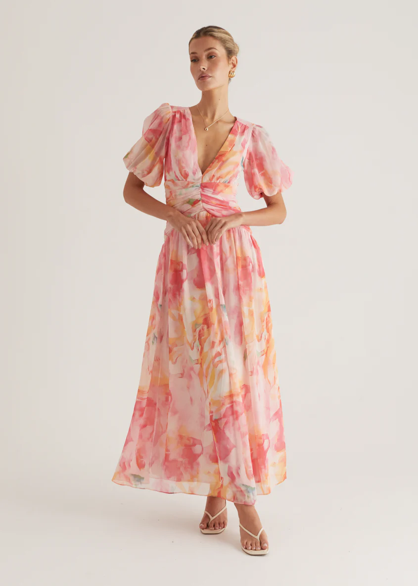 Aubree Maxi Dress - Ruby Splash - Image 15