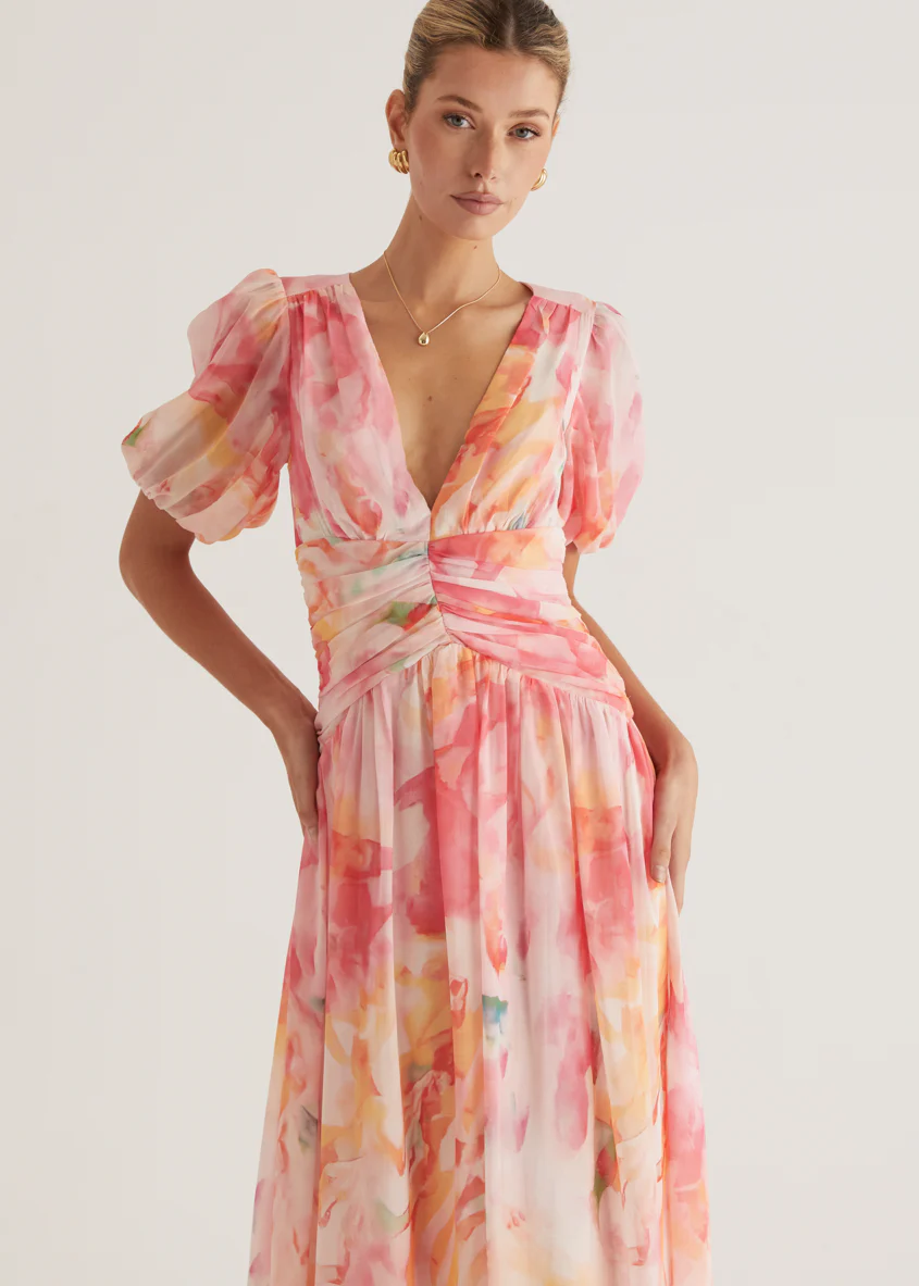 Aubree Maxi Dress - Ruby Splash - Image 19