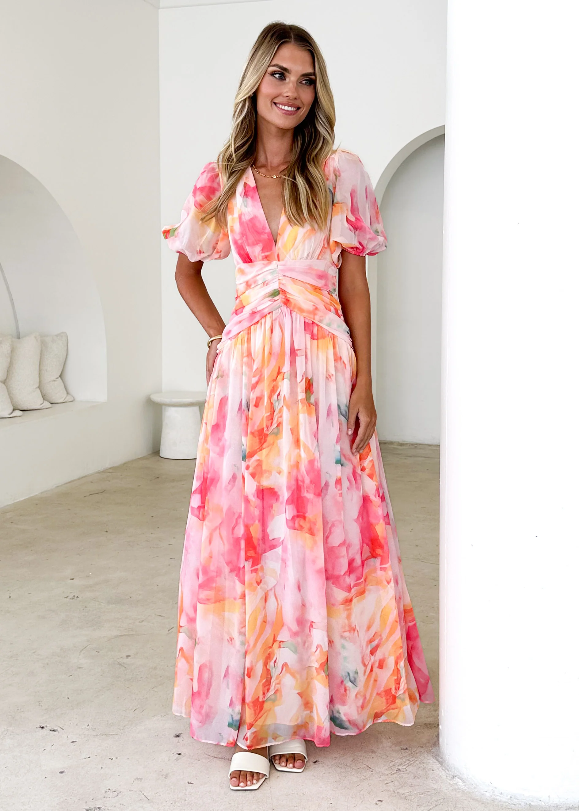Aubree Maxi Dress - Ruby Splash - Image 5