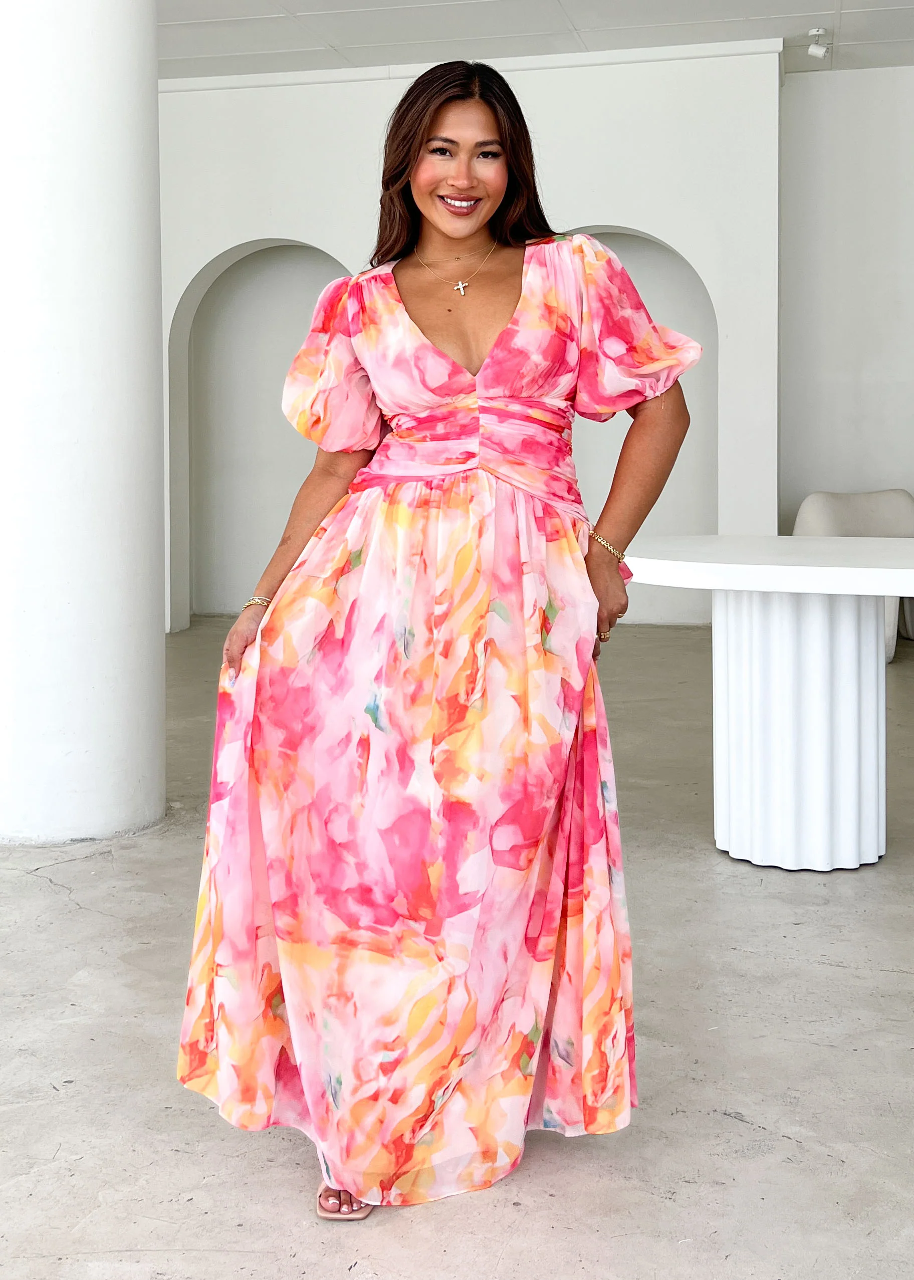 Aubree Maxi Dress - Ruby Splash - Image 6