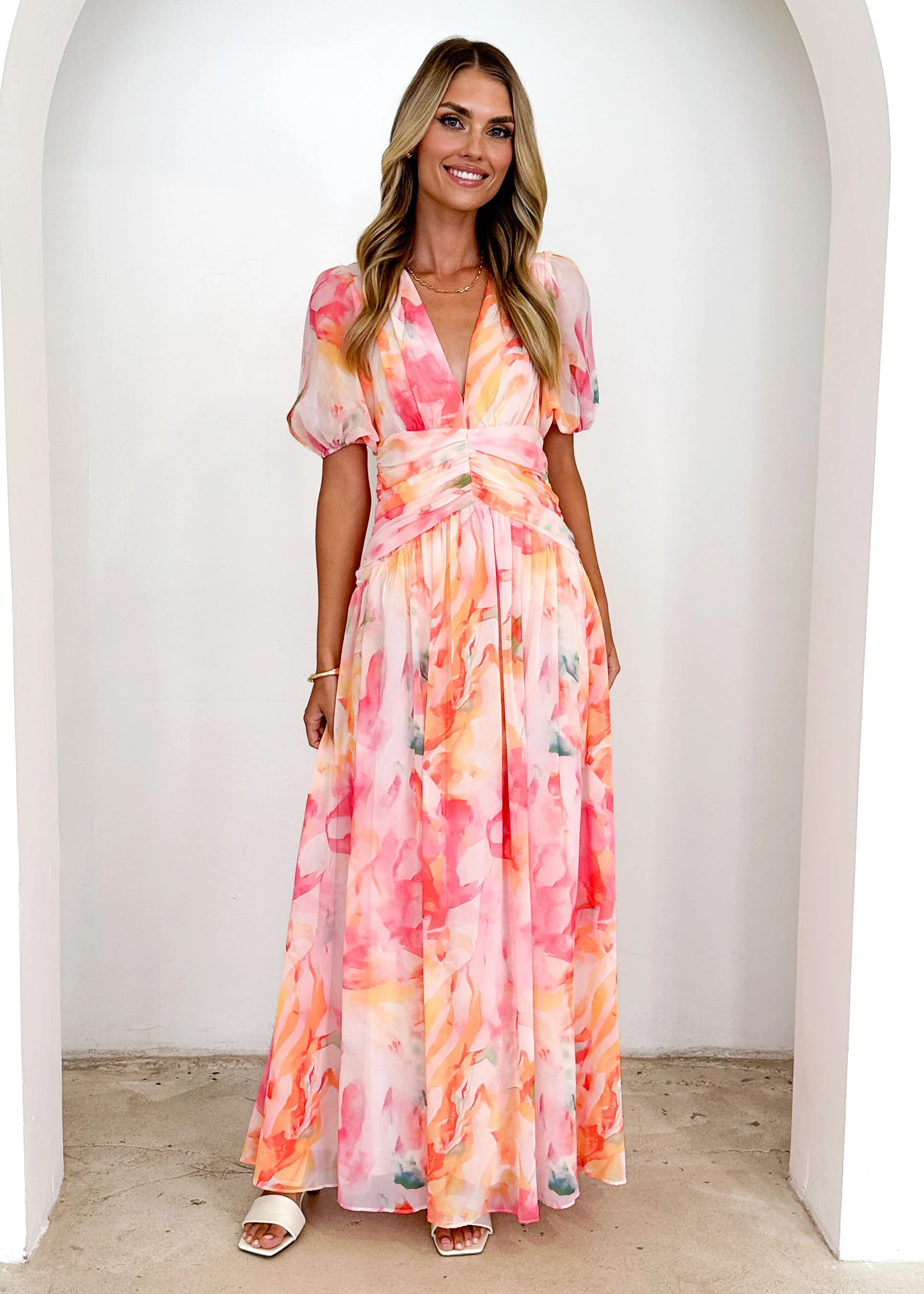 Aubree Maxi Dress - Ruby Splash - Image 9