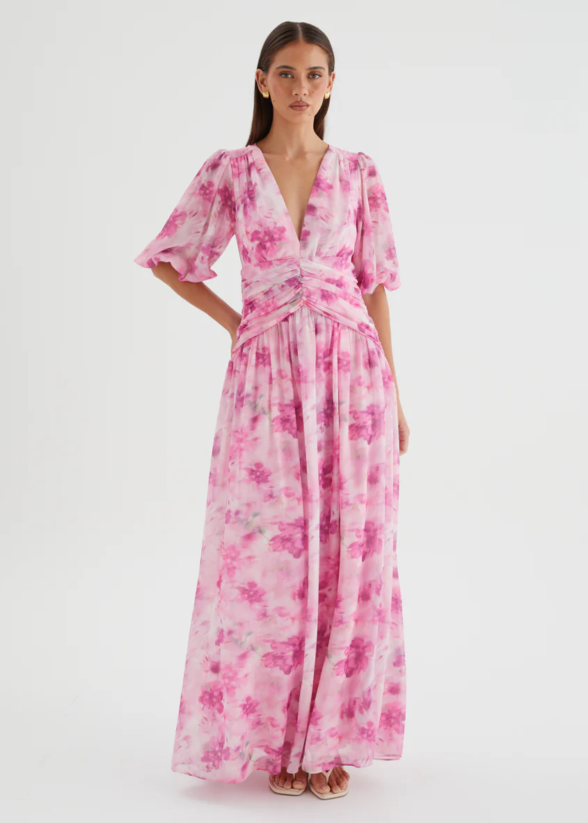 Aubree Maxi Dress - Watercolour Floral - Image 13