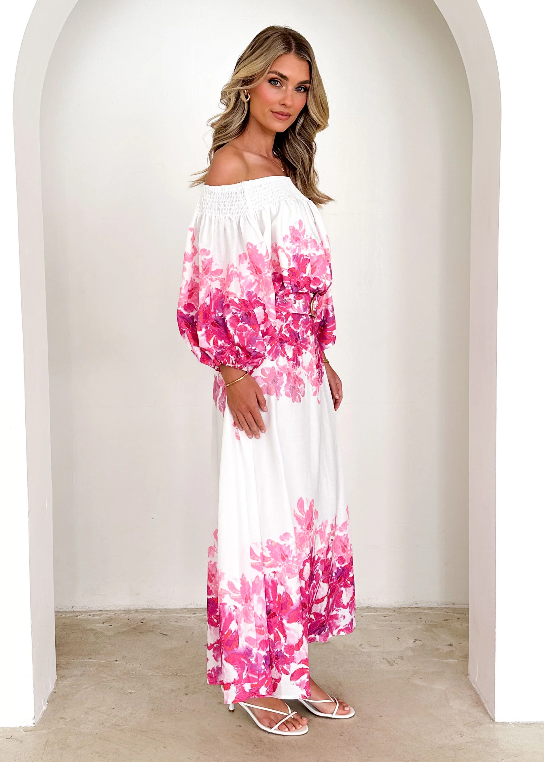 Averie Maxi Skirt - Pink Floral - Image 10