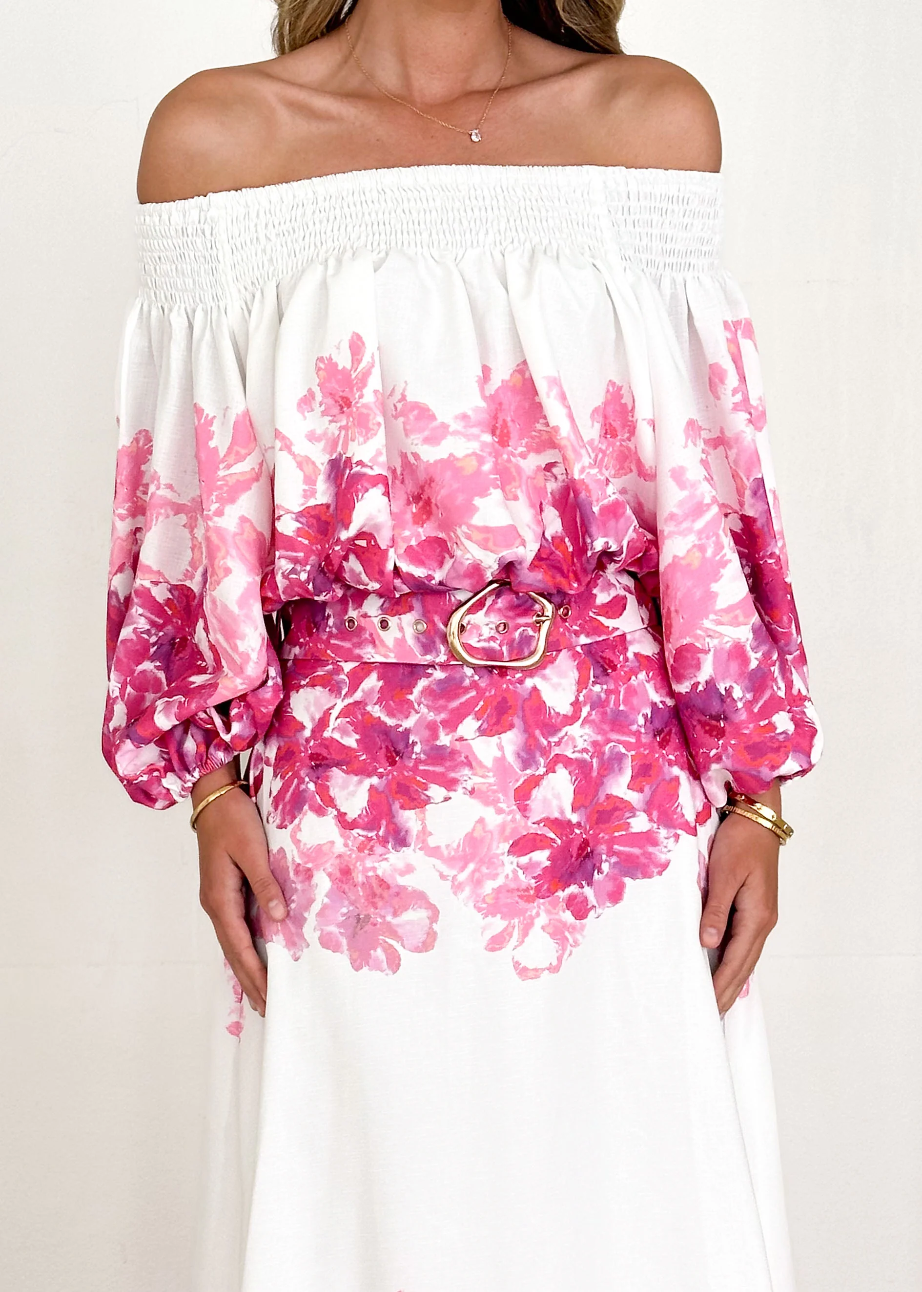 Averie Maxi Skirt - Pink Floral - Image 14
