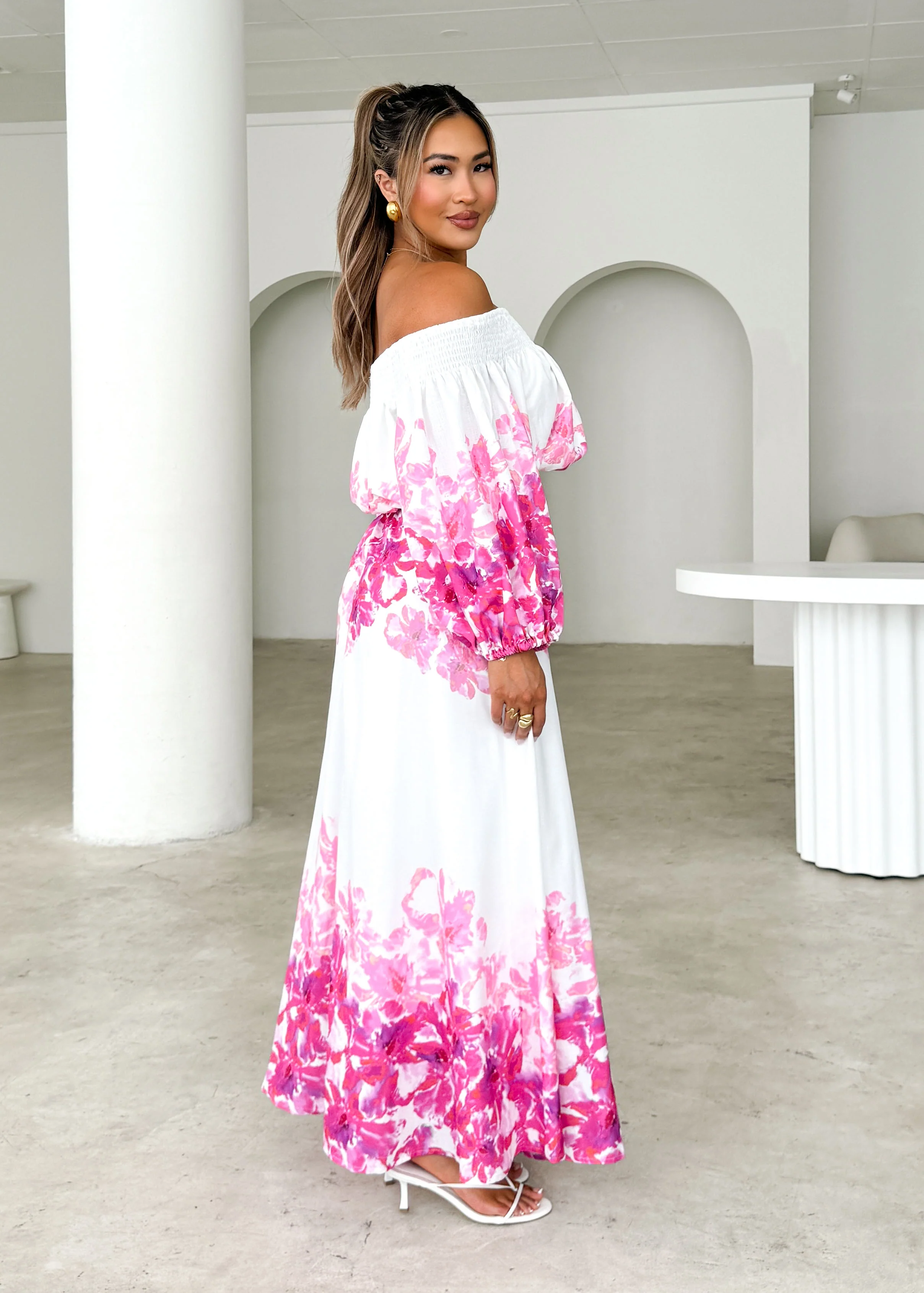 Averie Maxi Skirt - Pink Floral - Image 9
