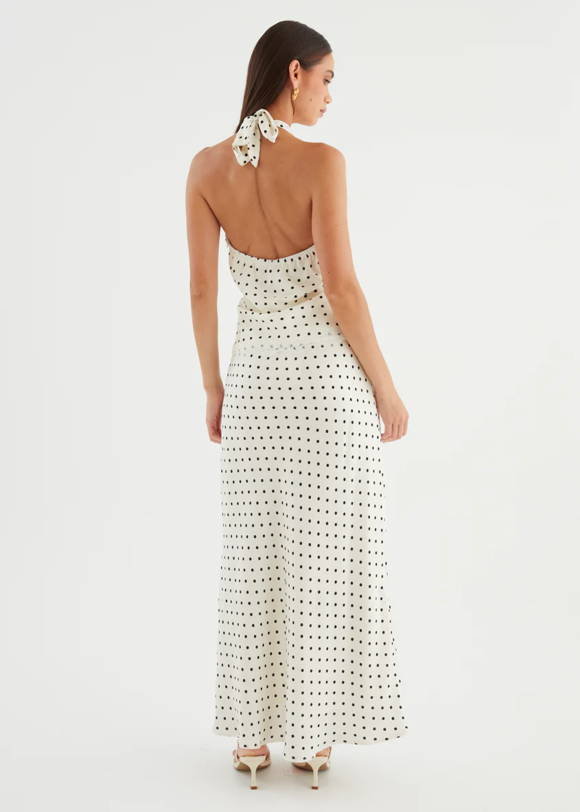 Berlina Halter Top - White Polka Dot - Image 9