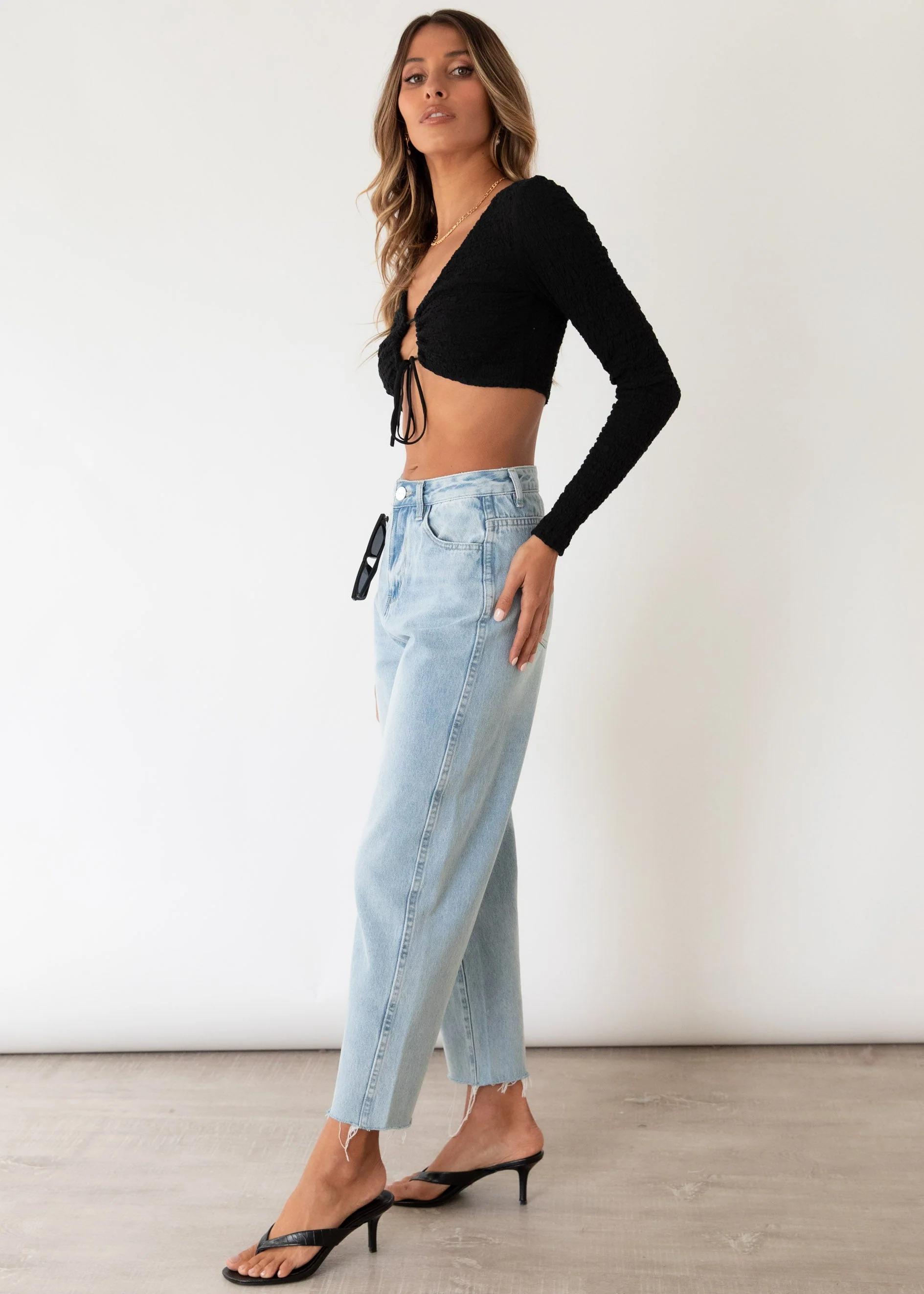 Brave Hearts Crop - Black - Image 8