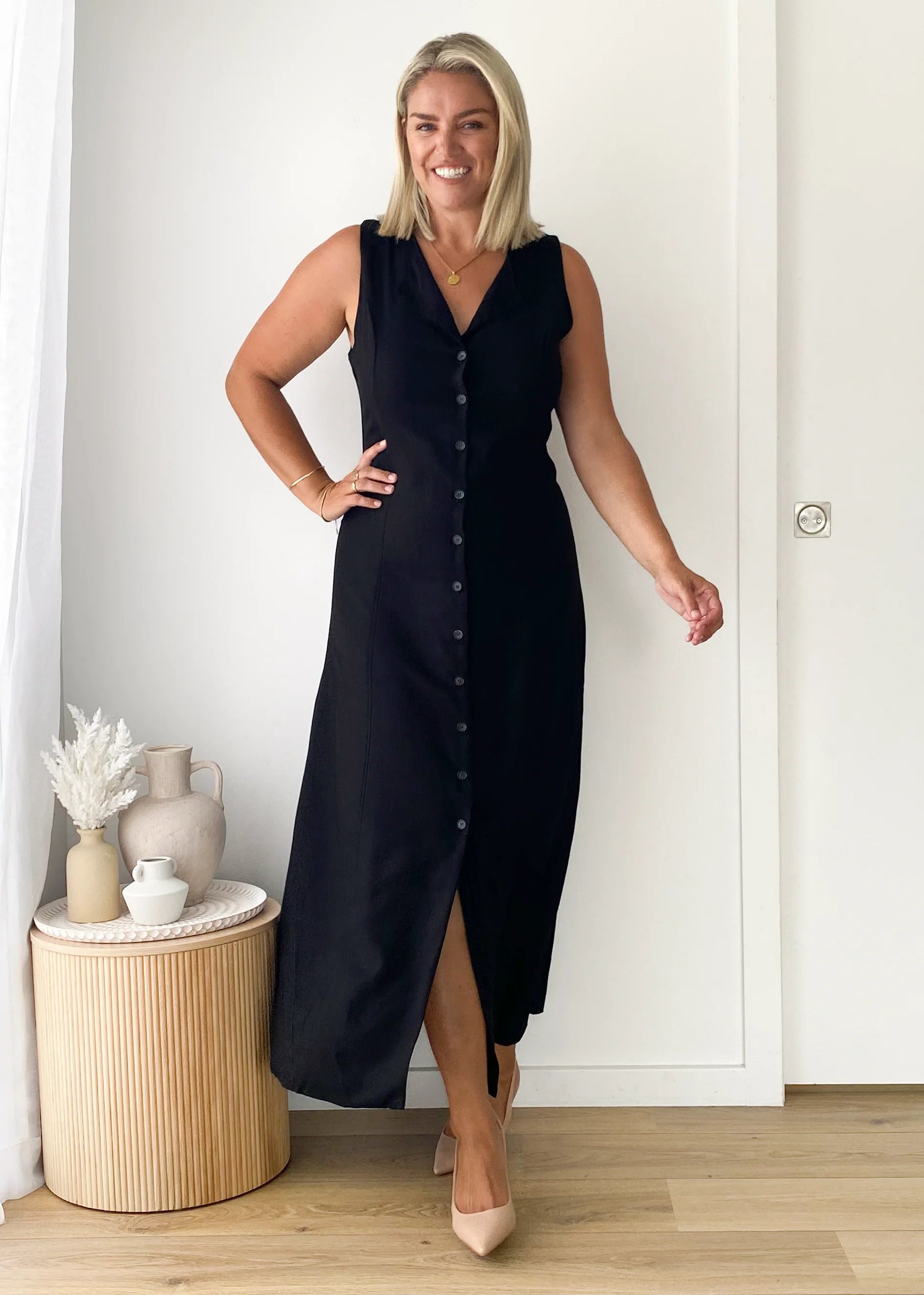 Cali Maxi Dress - Black - Image 5