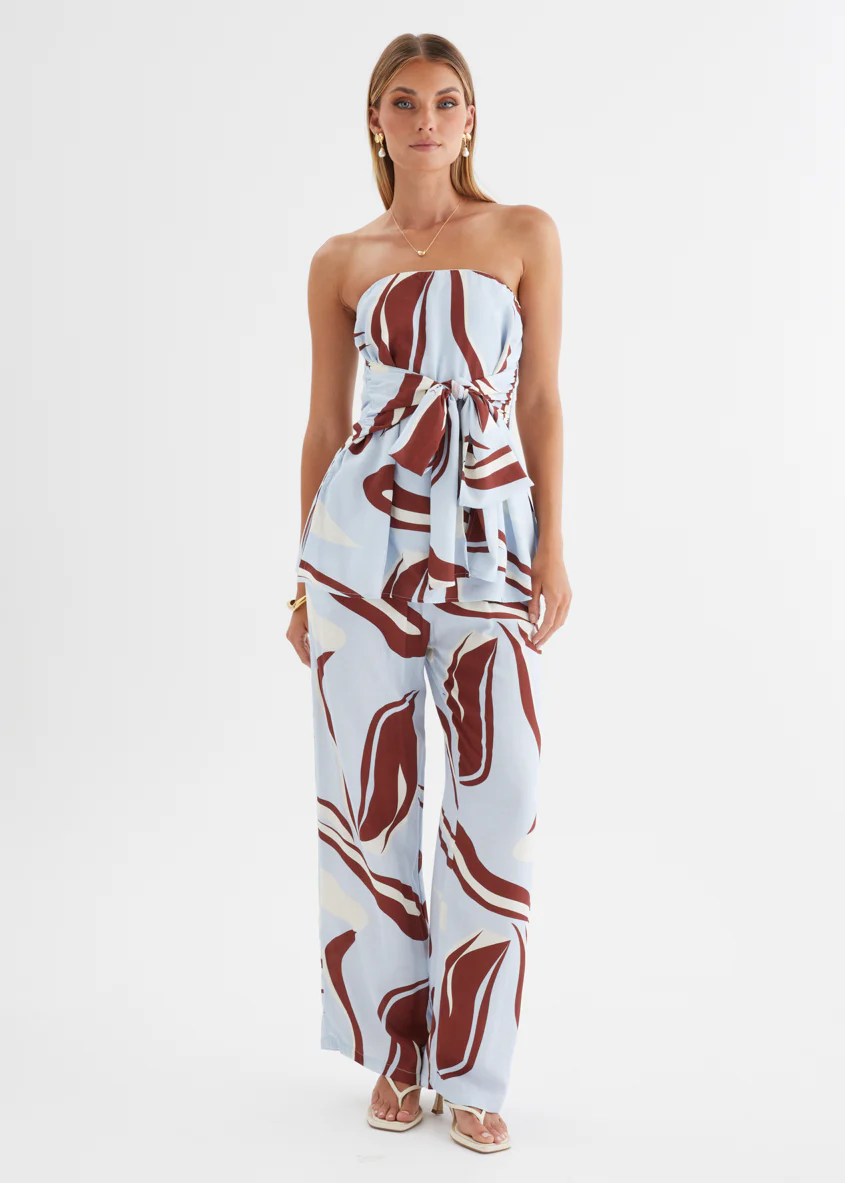 Calia Pants - Blue Abstract - Image 4