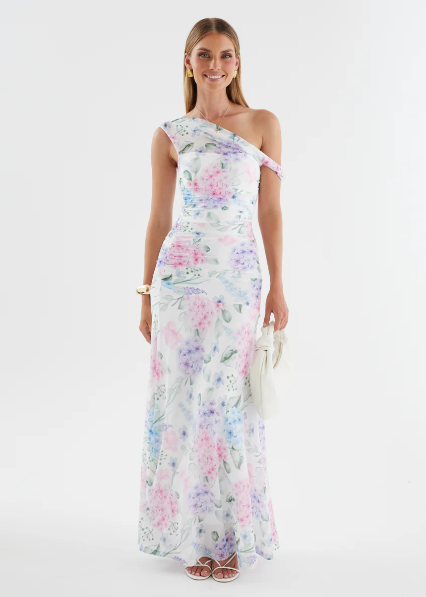 Cecilia Drop Shoulder Maxi Dress - Pastel Blossom - Image 5