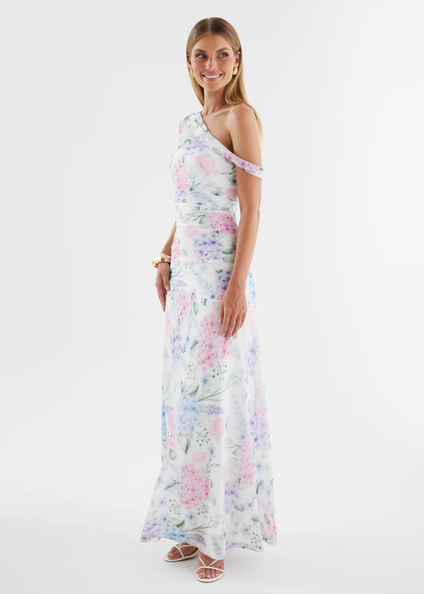 Cecilia Drop Shoulder Maxi Dress - Pastel Blossom - Image 6