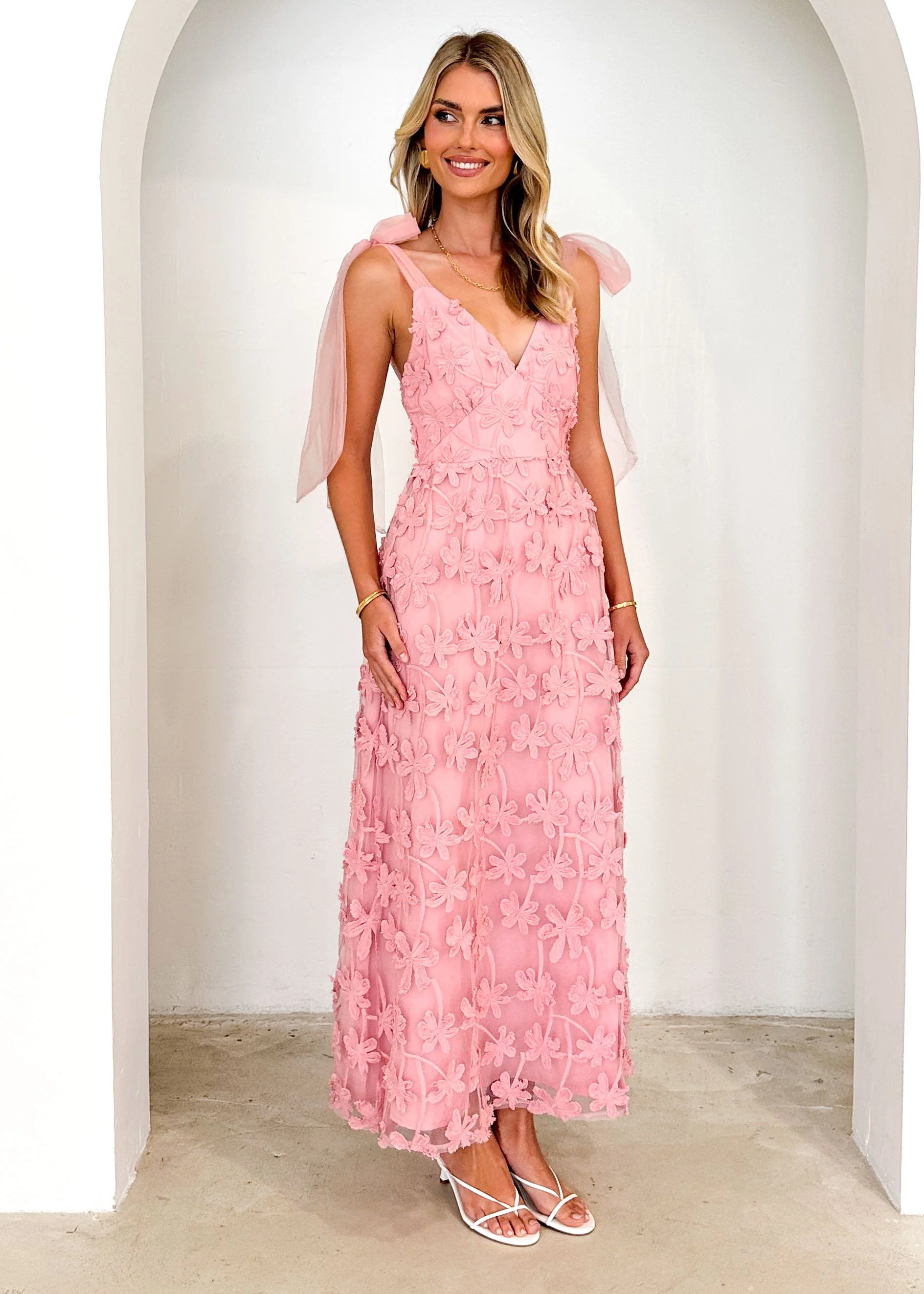 Celestial Midi Dress - Blush - Image 6