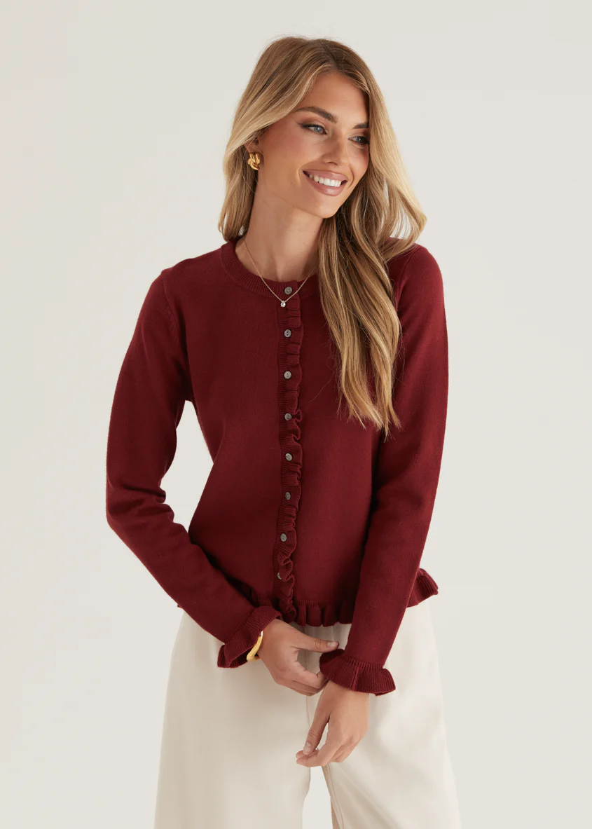 Centennial Sweater - Wine - Image 14
