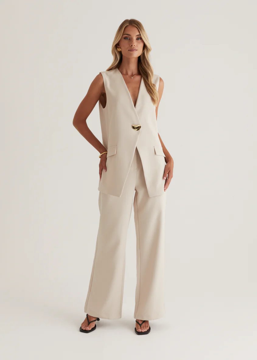 Chanelle Pants - Bone