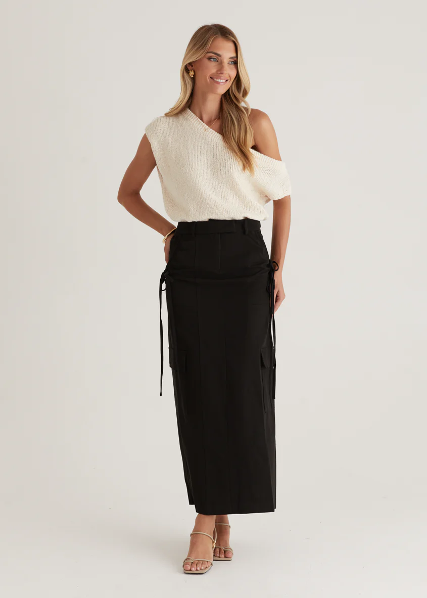 Chansa Maxi Skirt - Black - Image 3