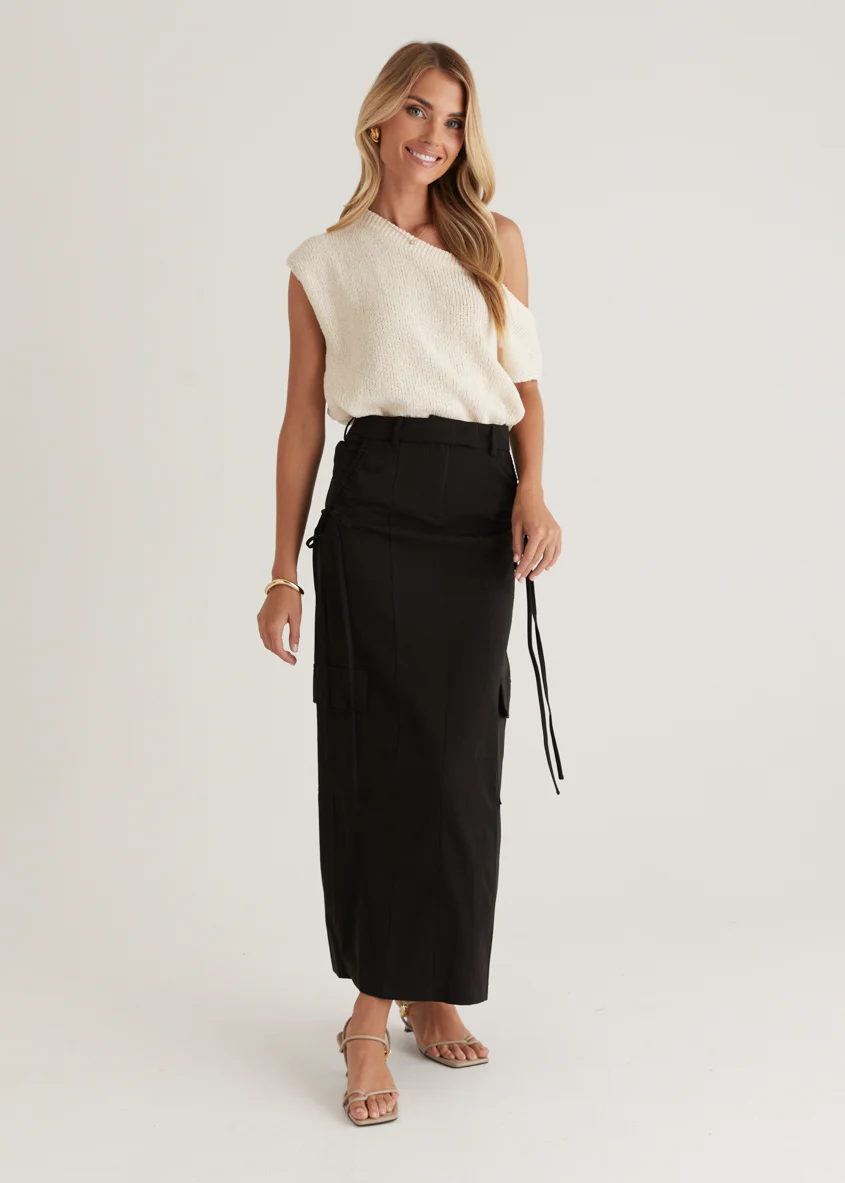 Chansa Maxi Skirt - Black - Image 4