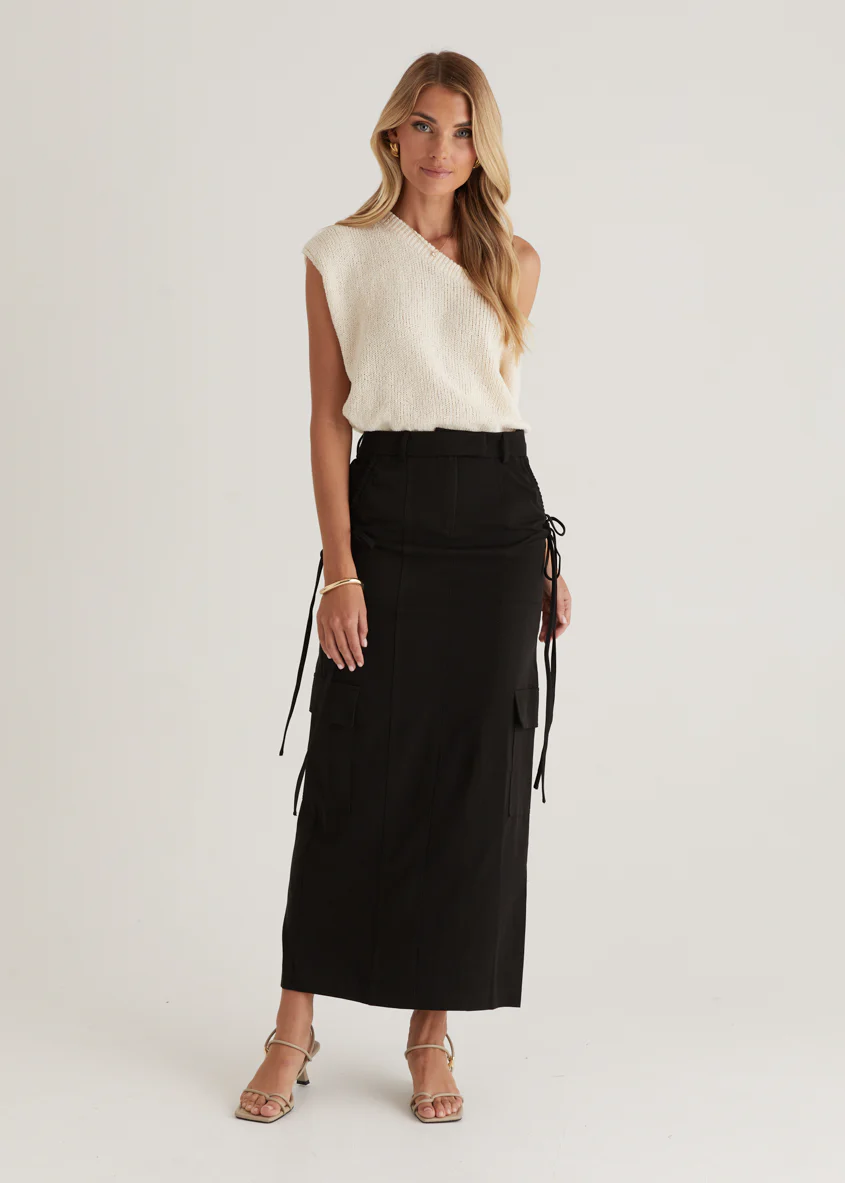 Chansa Maxi Skirt - Black - Image 5