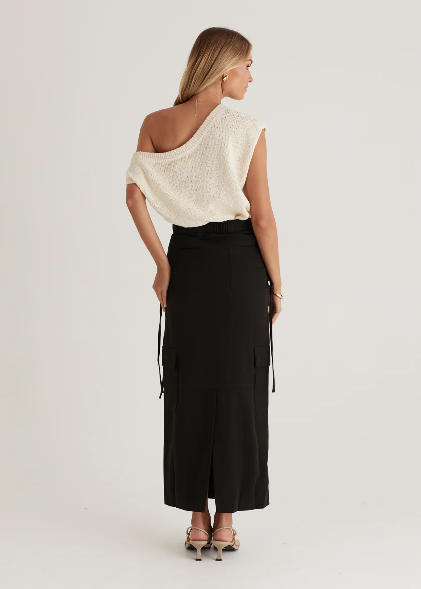 Chansa Maxi Skirt - Black - Image 7